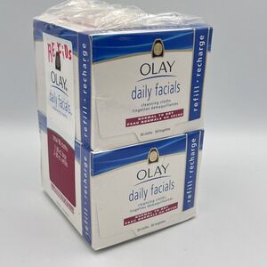 OLAY Daily Facial Cleansing Cloths‎ 2- 30 Count New